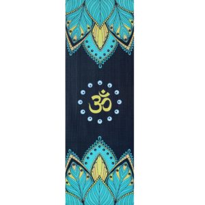 Tapete de Yoga Estampado - PVC 5mm - Floral Om